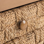 Table de chevet Rosario en bois tressé - SFV1303 - Safavieh Couture