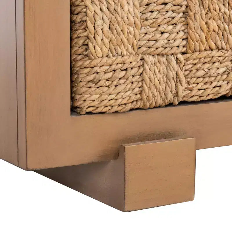 Table de chevet Rosario en bois tressé - SFV1303 - Safavieh Couture