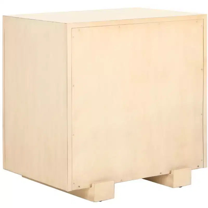 Table de chevet Rosario en bois tressé - SFV1303 - Safavieh Couture