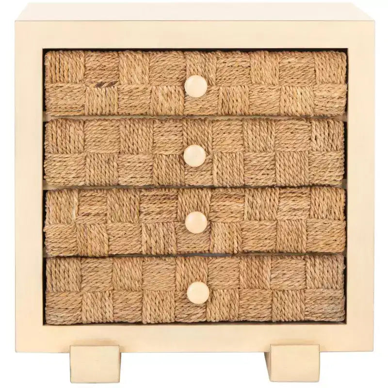 Rosario Woven Wood Nightstand - SFV1303 - Safavieh Couture