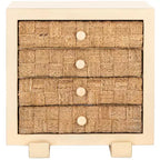 Rosario Woven Wood Nightstand - SFV1303 - Safavieh Couture