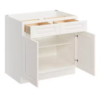 Meuble de cuisine bas CASAINC de 30 po L x 24 po P x 34,5 po H avec tiroir et charnières à fermeture amortie, en contreplaqué, armoire RTA