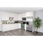 Meuble de cuisine bas CASAINC de 30 po L x 24 po P x 34,5 po H avec tiroir et charnières à fermeture amortie, en contreplaqué, armoire RTA
