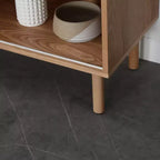 Bahut GDFStudio Margaret moderne 48.4 en bois avec porte coulissante