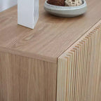 Bahut GDFStudio Margaret moderne 48.4 en bois avec porte coulissante