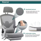MAYEERTY Chaise de bureau pivotante à 360° réglable en hauteur, siège pneumatique, capacité de poids de 125 kg