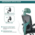 MAYEERTY Chaise de bureau pivotante à 360° réglable en hauteur, siège pneumatique, capacité de poids de 125 kg