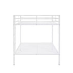 Lit superposé double sur double, cadre de lit superposé en métal robuste, aucun sommier requis, pour les petits espaces, gris