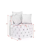 Fauteuil pivotant de salon en velours, avec capitonnage et roulettes mobiles, incluant 3 oreillers, noir