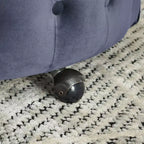 Fauteuil pivotant de salon en velours, avec capitonnage et roulettes mobiles, incluant 3 oreillers, noir