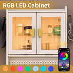 Ensemble de coiffeuse Karl avec lumières LED et prises de courant
