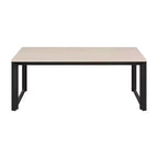 Table basse industrielle Rosary Blenn, piètement métallique triangulaire