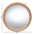 Miroir décoratif en corde tressée Shara Coastal bali & pari