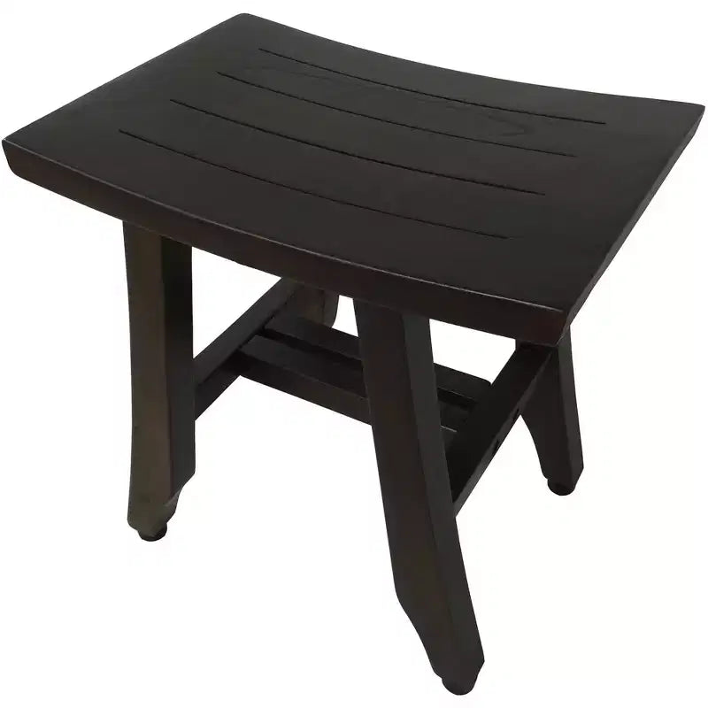 HomeRoots Banc de douche 14 po en teck brun