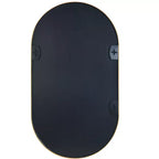 Miroir ovale en métal doré 20 x 28 pouces