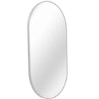 Miroir ovale en métal doré 20 x 28 pouces