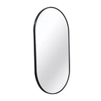 Miroir ovale en métal doré 20 x 28 pouces