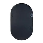 Miroir ovale en métal doré 20 x 28 pouces