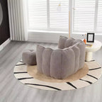 Fauteuil poire souple en mousse (copeaux) haute résilience pour salon et chambre à coucher
