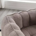 Fauteuil poire souple en mousse (copeaux) haute résilience pour salon et chambre à coucher