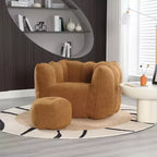 Fauteuil poire souple en mousse (copeaux) haute résilience pour salon et chambre à coucher