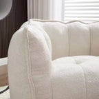 Fauteuil poire souple en mousse (copeaux) haute résilience pour salon et chambre à coucher