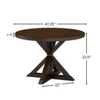 Table à manger Windvale avec piètement en croix