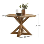 Table à manger Windvale avec piètement en croix