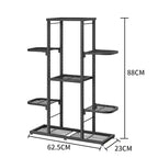 Zstar Support de Plante d'Intérieur et d'Extérieur, Étagère Métallique Étages pour Plantes, Jardinière de Patio Peu Encombrante pour la Décoration Intérieure, Organisation Générale