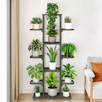 Zstar Support de Plante d'Intérieur et d'Extérieur, Étagère Métallique Étages pour Plantes, Jardinière de Patio Peu Encombrante pour la Décoration Intérieure, Organisation Générale