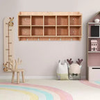 GustoWave 10 Cubbies Storage Organizer with Hooks and Shelf for Kids Toys