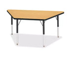 Table trapézoïdale classique Berries de Jonti-Craft, hauteur élémentaire (24 x 48) en noir