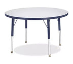 Jonti-Craft Berries Elementary Height Color Edge Round Table (36 x 36) in Blue