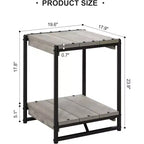 Table d'appoint pivotante Acekool 360° avec station de charge, 3 niveaux de rangement, roulettes verrouillables et sac latéral – Table de chevet/d'appoint mobile pour salon et chambre