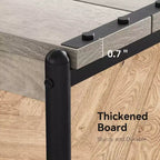 Table d'appoint pivotante Acekool 360° avec station de charge, 3 niveaux de rangement, roulettes verrouillables et sac latéral – Table de chevet/d'appoint mobile pour salon et chambre