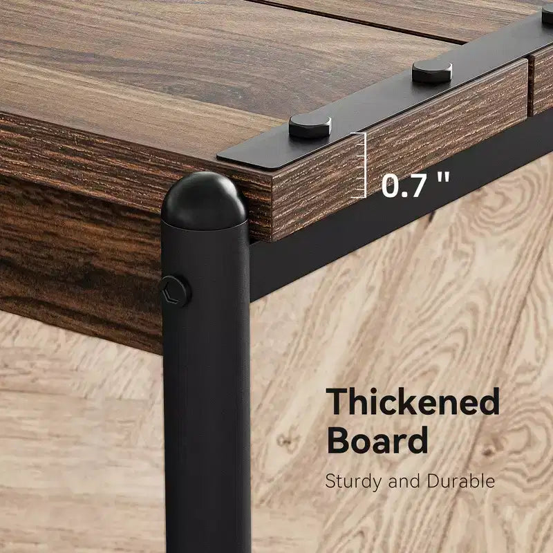 Table d'appoint pivotante Acekool 360° avec station de charge, 3 niveaux de rangement, roulettes verrouillables et sac latéral – Table de chevet/d'appoint mobile pour salon et chambre