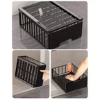 Organisateur de placard coulissant, étagères de rangement extensibles, tiroirs coulissants en métal, tiroirs de rangement de garde-manger, organisateur de meuble de salle de bain