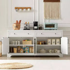 Meuble TV multifonctionnel Okak 61 pour salon, commode pour chambre à coucher, armoire de rangement de grande capacité pour cuisine et entrée
