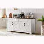 Meuble TV multifonctionnel Okak 61 pour salon, commode pour chambre à coucher, armoire de rangement de grande capacité pour cuisine et entrée