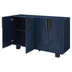 Meuble de rangement moderne Okak avec 4 portes et étagère réglable, buffet en bois avec grand espace de rangement pour salon, salle à manger, cuisine
