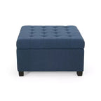 Banc ottoman de rangement carré Okak Exquisite, table basse, repose-pieds rembourré capitonné pour canapé, salon, chambre, entrée