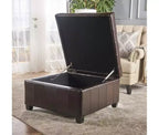 Banc ottoman de rangement carré Okak Exquisite, table basse, repose-pieds rembourré capitonné pour canapé, salon, chambre, entrée