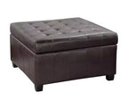 Banc ottoman de rangement carré Okak Exquisite, table basse, repose-pieds rembourré capitonné pour canapé, salon, chambre, entrée