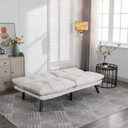 Canapé-lit futon moderne Okak, canapé-lit convertible pour petits appartements, salon