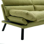 Canapé-lit futon moderne Okak, canapé-lit convertible pour petits appartements, salon