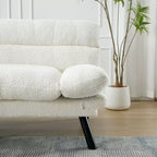 Canapé-lit futon moderne Okak, canapé-lit convertible pour petits appartements, salon