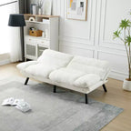 Canapé-lit futon moderne Okak, canapé-lit convertible pour petits appartements, salon