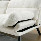 Canapé-lit futon moderne Okak, canapé-lit convertible pour petits appartements, salon