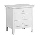 Table de chevet Hammond de HomeStock - 66 cm (H) x 61 cm (l) x 46 cm (P), tiroir et finition chêne durable