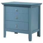 Table de chevet Hammond de HomeStock - 66 cm (H) x 61 cm (l) x 46 cm (P), tiroir et finition chêne durable